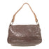CHANEL CC GHW Shoulder Bag Calfskin Leather Brown