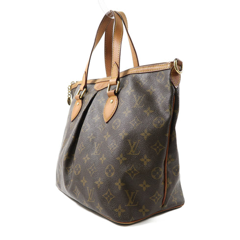 LOUIS VUITTON LV GHW Palermo 2 Way Bag M40145 Monogram Brown v2