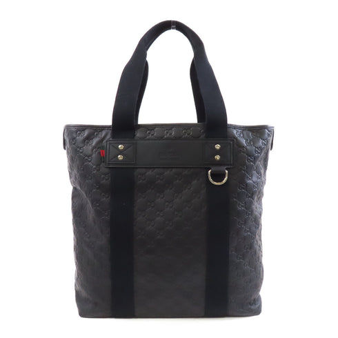 GUCCI GG SHW Shoulder Tote Bag 268175 Calfskin Leather Black
