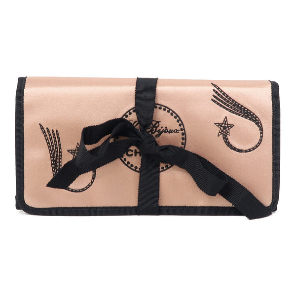 CHANEL CC Clutch Bag Pouch Silk Pink