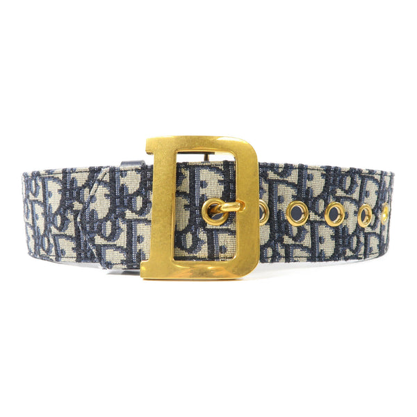 Christian Dior CD GHW Belt B0403CTZQ_M928 Canvas Navy/Beige