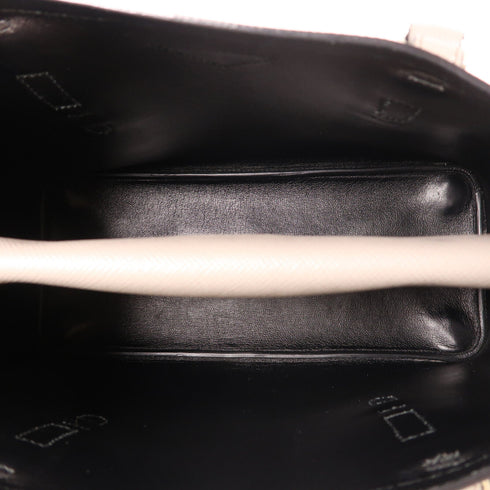 PRADA SHW Shoulder Tote Bag 2 Way Handbag BN2838 Calfskin Leather Gray Grey