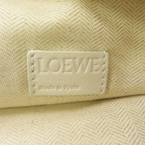 LOEWE SHW Cubi Bag Shoulder Bag Canvas Beige