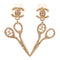 CHANEL CC Earrings Metal Gold v3