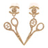CHANEL CC Earrings Metal Gold v3