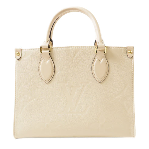 LOUIS VUITTON LV GHW On The Go 2 Way Shoulder Handbag M46569 Monogram Empreinte