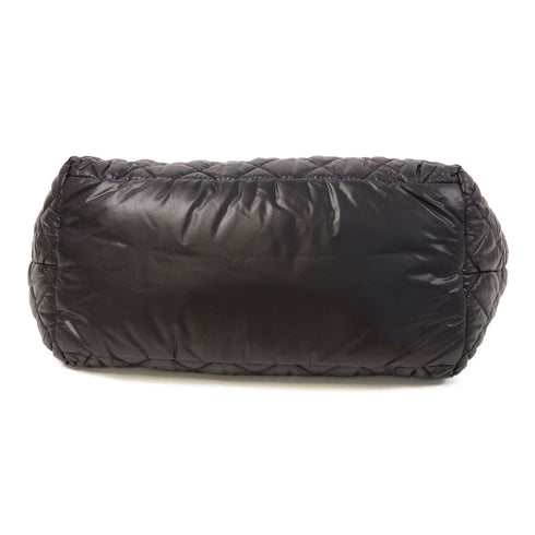 CHANEL CC SHW CoCo Cocoon Handbag/Tote Bag Nylon Black v1