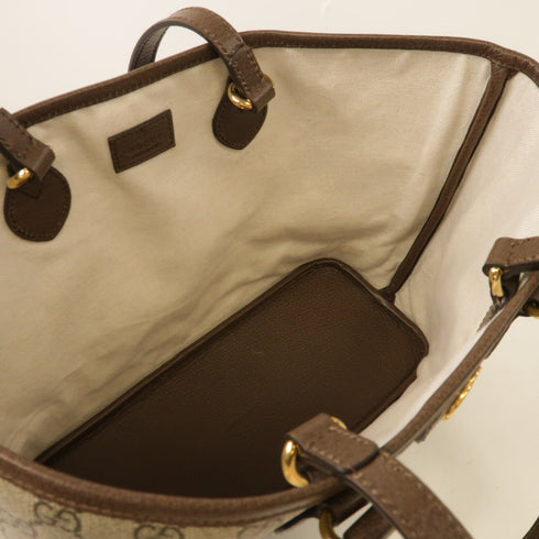 GUCCI GG GHW Ophidia GG 2 Way Shoulder Bag Handbag 765043 Coated Canvas Brown