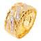 Fine Jewelry 0.22ct Diamond Ring US#7.75 18K Yellow Gold