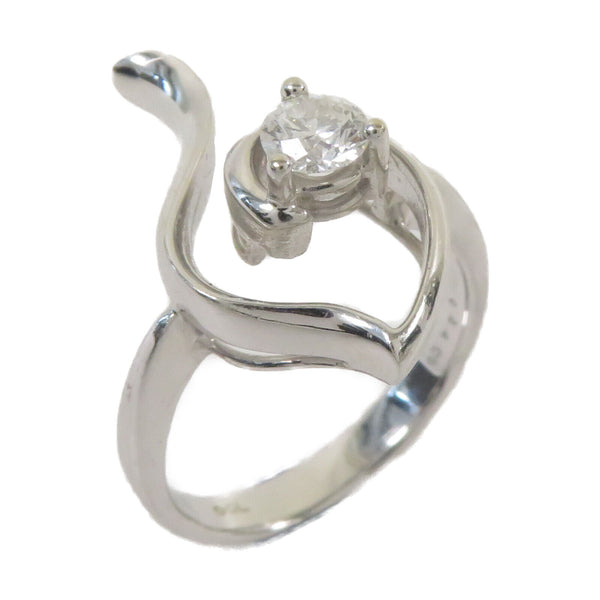 Fine Jewelry 0.34ct Diamond Ring US#5.75 18K White Gold