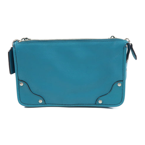 COACH SHW Shoulder Bag Calfskin Leather