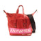 VALENTINO SHW 2 Way Shoulder Bag Calfskin Leather Red