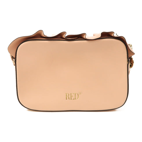 VALENTINO Shoulder Bag Crossbody Calfskin Leather Pink