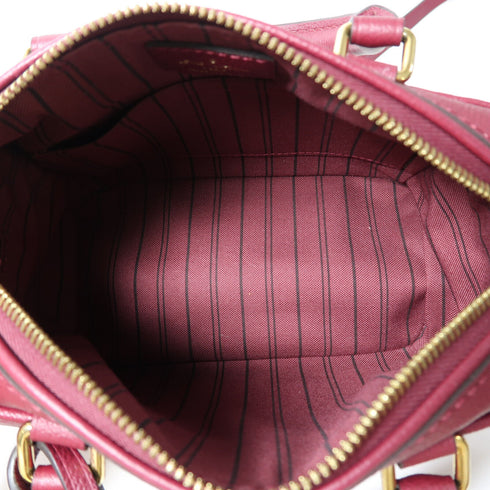 LOUIS VUITTON LV GHW Speedy 25 2 Way Shoulder Bag M40762 Monogram Empreinte Red