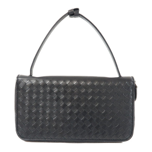 BOTTEGA VENETA BV SHW Long Wallet Calfskin Leather Black