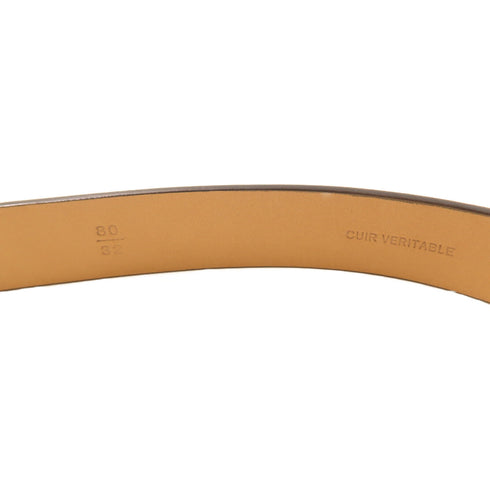 CHANEL CC SHW Belt Calfskin Leather Marron Brown