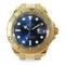 ROLEX Yacht Master Automatic Watch #16628 18K Yellow Gold Navy