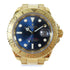ROLEX Yacht Master Automatic Watch #16628 18K Yellow Gold Navy