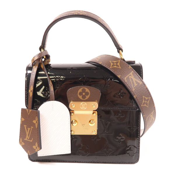 LOUIS VUITTON LV GHW Spring Street 2 Way Shoulder Bag M90375 Monogram Epi Vernis