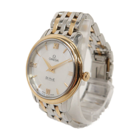 OMEGA De Ville Prestige Automatic Watch 42420276005002 18K Gold Stainless Steel