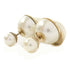 Christian Dior CD Earrings Metal/PVC Gold White