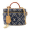 LOUIS VUITTON GHW Since 1854 Vanity NV 2 Way Bag M57403 Monogram Jacquard Blue v1