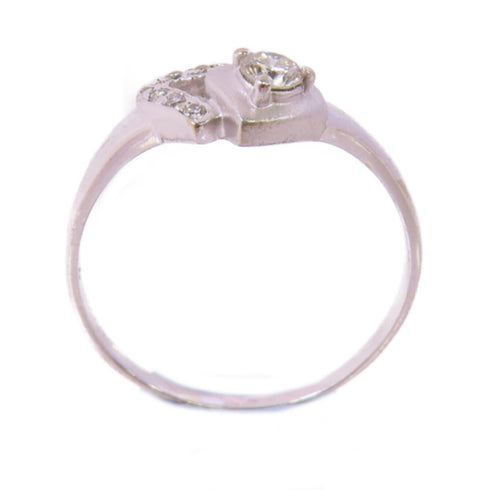 Fine Jewelry Diamond Ring Precept US#6.5 18K White Gold