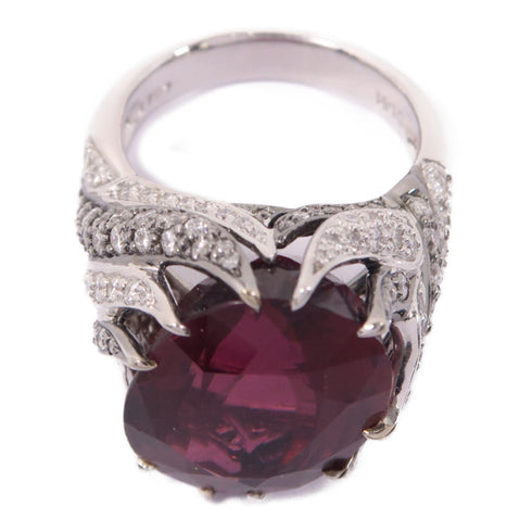 Fine Jewelry Tanzanite 1.51ct Diamond Ring Accessories US#7 18K White Gold