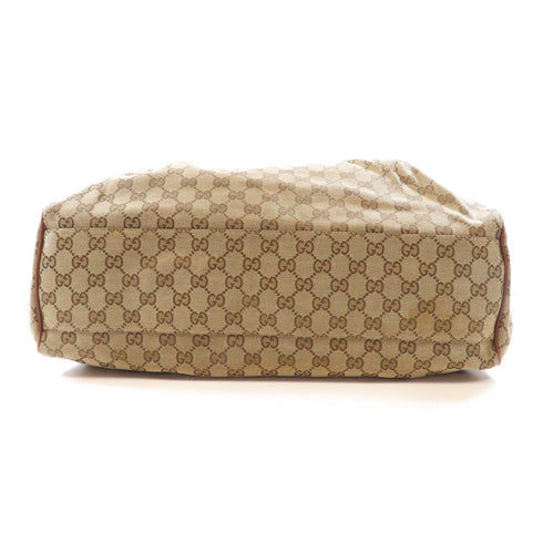 GUCCI GG GHW Sukey Hobo Shoulder Bag 211943 Canvas Brown