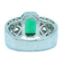 Fine Jewelry 3.14ct Emerald 0.32ct Diamond Ring US#6.25 18K PT900 ...