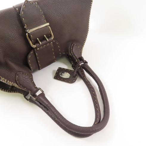 FENDI SHW Shoulder Bag Calfskin Leather