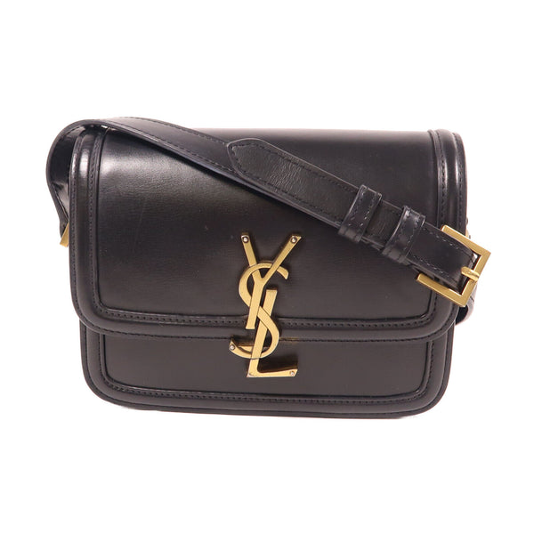 SAINT LAURENT YSL GHW Small Satchel In Box Shoulder Bag 634306 Calfskin Black