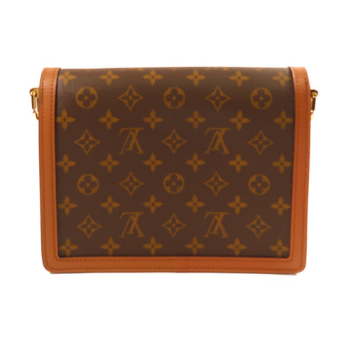 LOUIS VUITTON LV GHW Dauphine MM Shoulder Bag Monogram Reverse M45958 Brown
