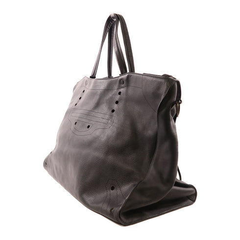 BALENCIAGA 2 Way Bag 443512 Calfskin Leather Black