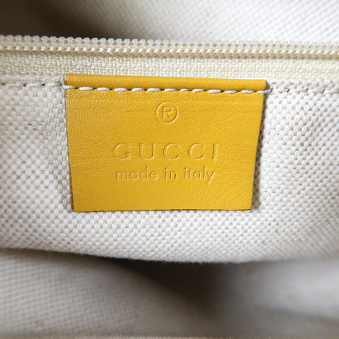 GUCCI GG GHW Sukey Tote Shoulder Bag 296835 Canvas Brown/Yellow