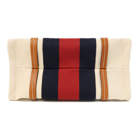 GUCCI GG GHW Interlocking 2 Way Shoulder Tote Bag 727735 Canvas Beige/Blue/Red