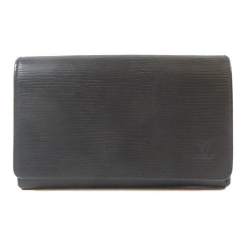 LOUIS VUITTON LV GHW Portefeuille Tresor Wallet M63972 Epi Leather Black