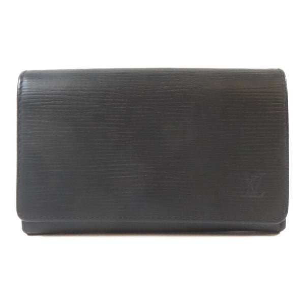 LOUIS VUITTON LV GHW Portefeuille Tresor Wallet M63972 Epi Leather Black
