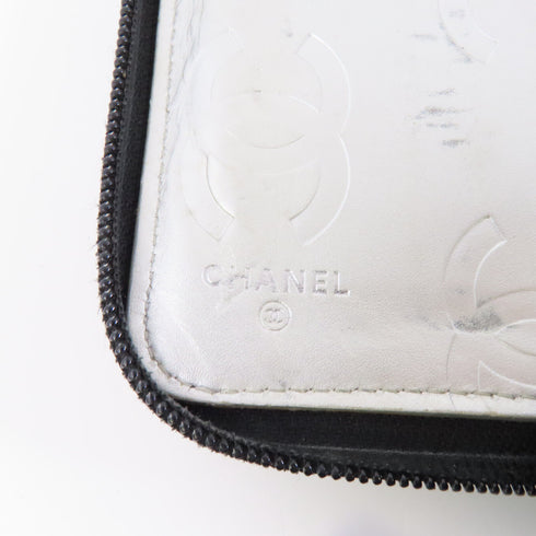 CHANEL Quilted CC SHW Cambon Long Wallet Leather Black