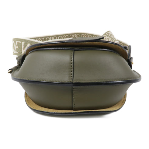 LOEWE GHW Gate Mini Shoulder Bag A650N46X13 Calfskin Leather Khaki