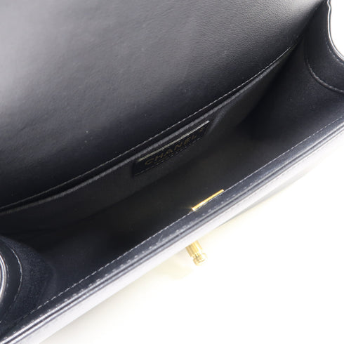 CHANEL Quilted CC GHW Chain Shoulder Bag A67086 Lambskin Leather Black