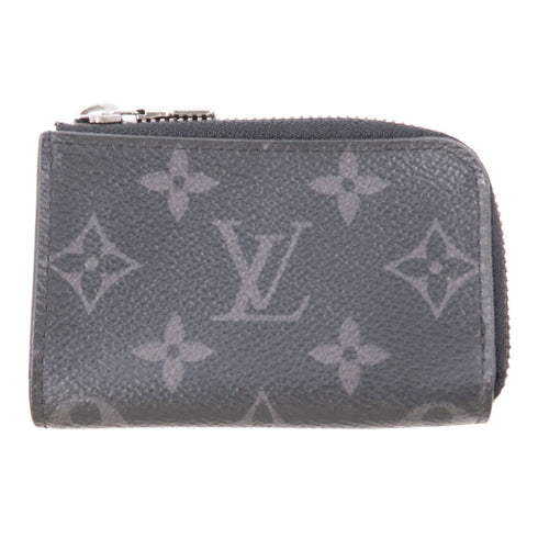 LOUIS VUITTON LV SHW Porte Monnaie Jour Coin Case M63536 Monogram Eclipse Black