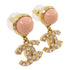 CHANEL CC GHW CC Earrings Metal PVC AB8915 Multi Color Gold Tone Color