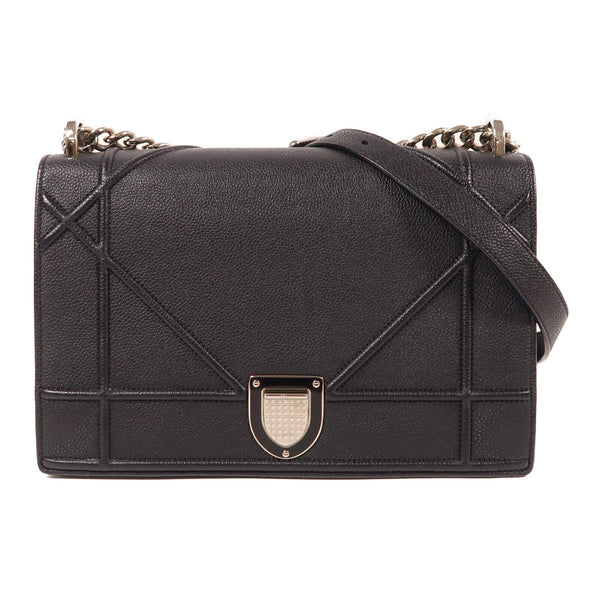 Christian Dior CD SHW Diorama Chain Shoulder Bag Calfskin Leather