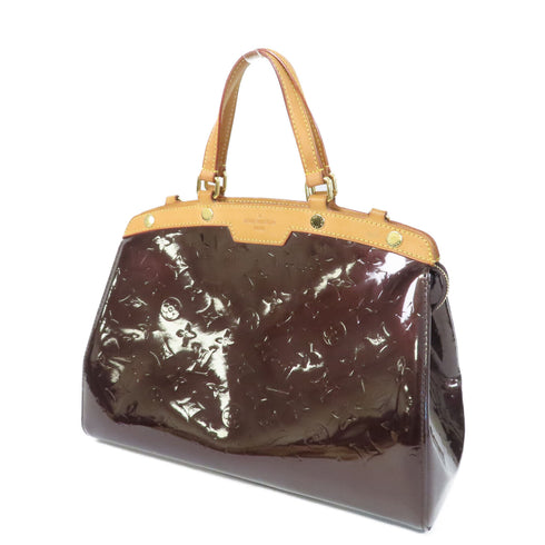 LOUIS VUITTON LV GHW Brea MM Handbag/Tote Bag Monogram Vernis Red