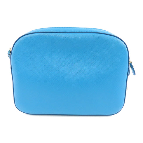 Salvatore Ferragamo GHW Shoulder Bag Crossbody Calfskin Leather Blue