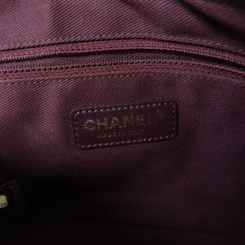 CHANEL CC GHW Chain Shoulder Bag Lambskin Leather Black v1