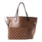 LOUIS VUITTON LV GHW Neverfull MM Shoulder Tote Bag N40599 Damier Ebene Brown