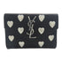 SAINT LAURENT YSL SHW Card Case Calfskin Leather Black v1