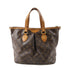LOUIS VUITTON LV GHW Palermo PM 2 Way Shoulder Bag M40145 Monogram Brown v11